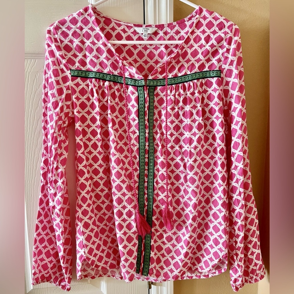 Crown & Ivy Boho shirt -  XS